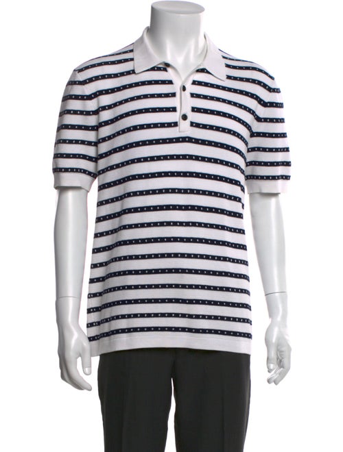 Burberry Striped Collar Polo Shirt