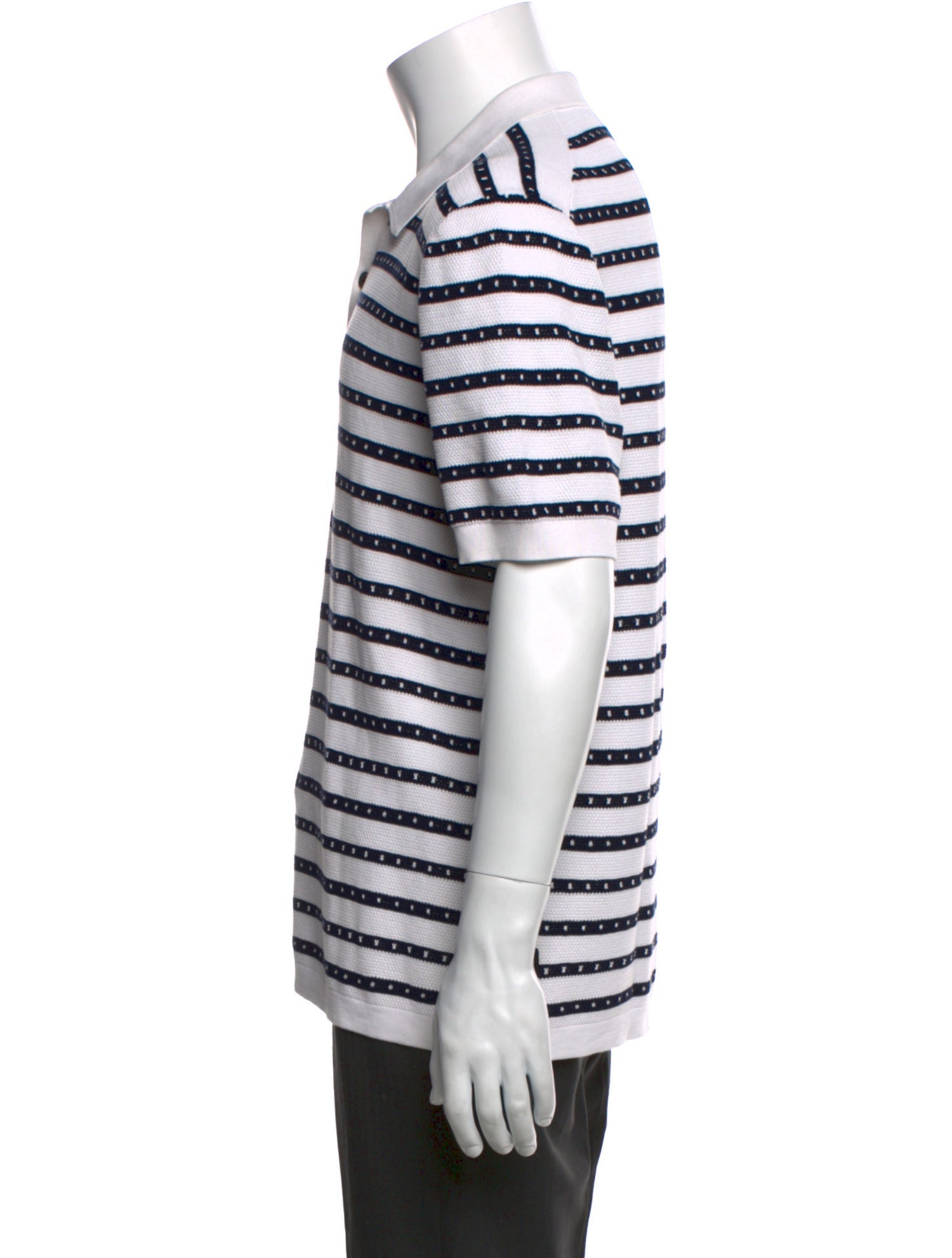 Burberry Striped Collar Polo Shirt