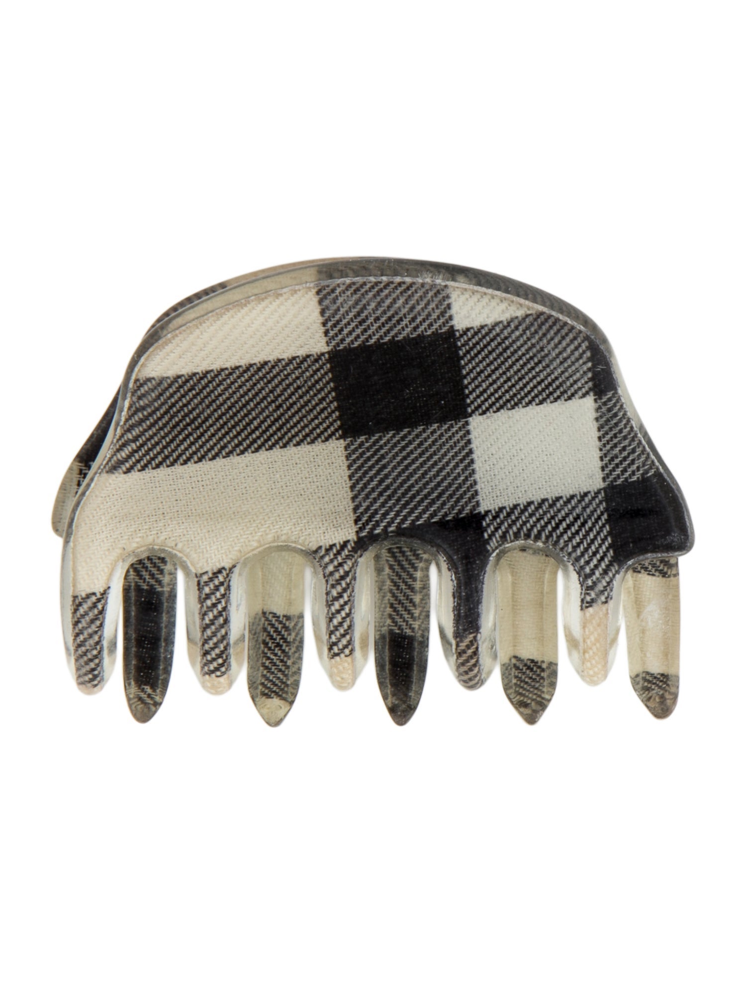 Burberry Patterned Plastic Claw Hair Clip