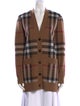 Burberry Wool Plaid Print Sweater