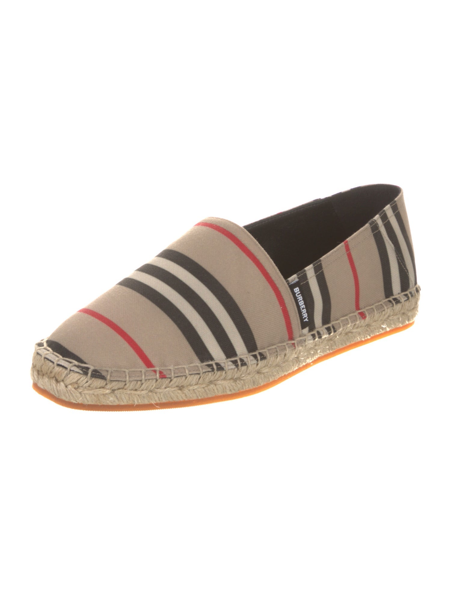 Burberry Canvas Striped Espadrille Sneakers