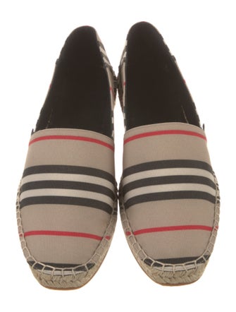Burberry Canvas Striped Espadrille Sneakers