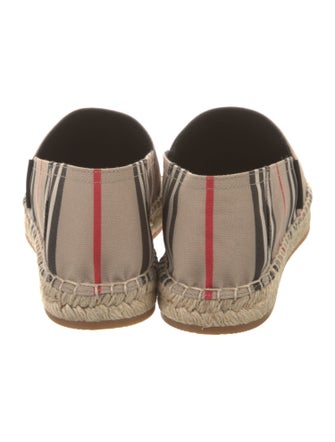 Burberry Canvas Striped Espadrille Sneakers