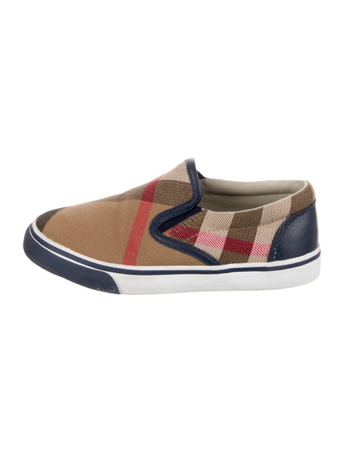 Burberry Kids' Checkprint Slip On Shoes