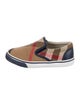 Burberry Kids' Checkprint Slip On Shoes