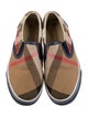 Burberry Kids' Checkprint Slip On Shoes