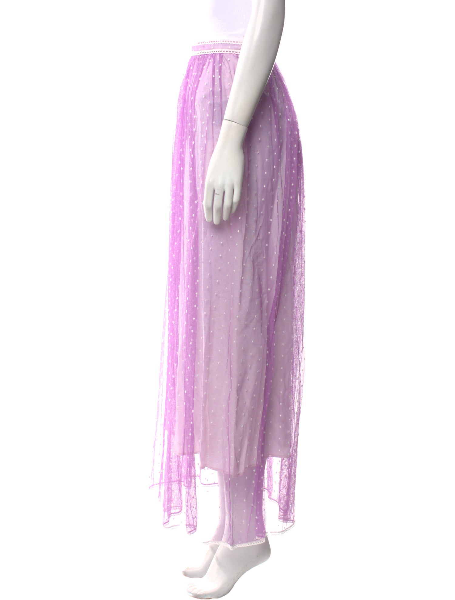 Burberry Printed Midi Length Skirt