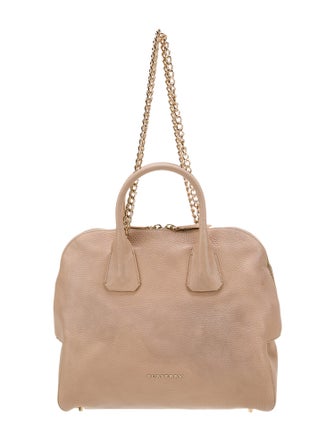 Burberry Leather Top Handle Bag