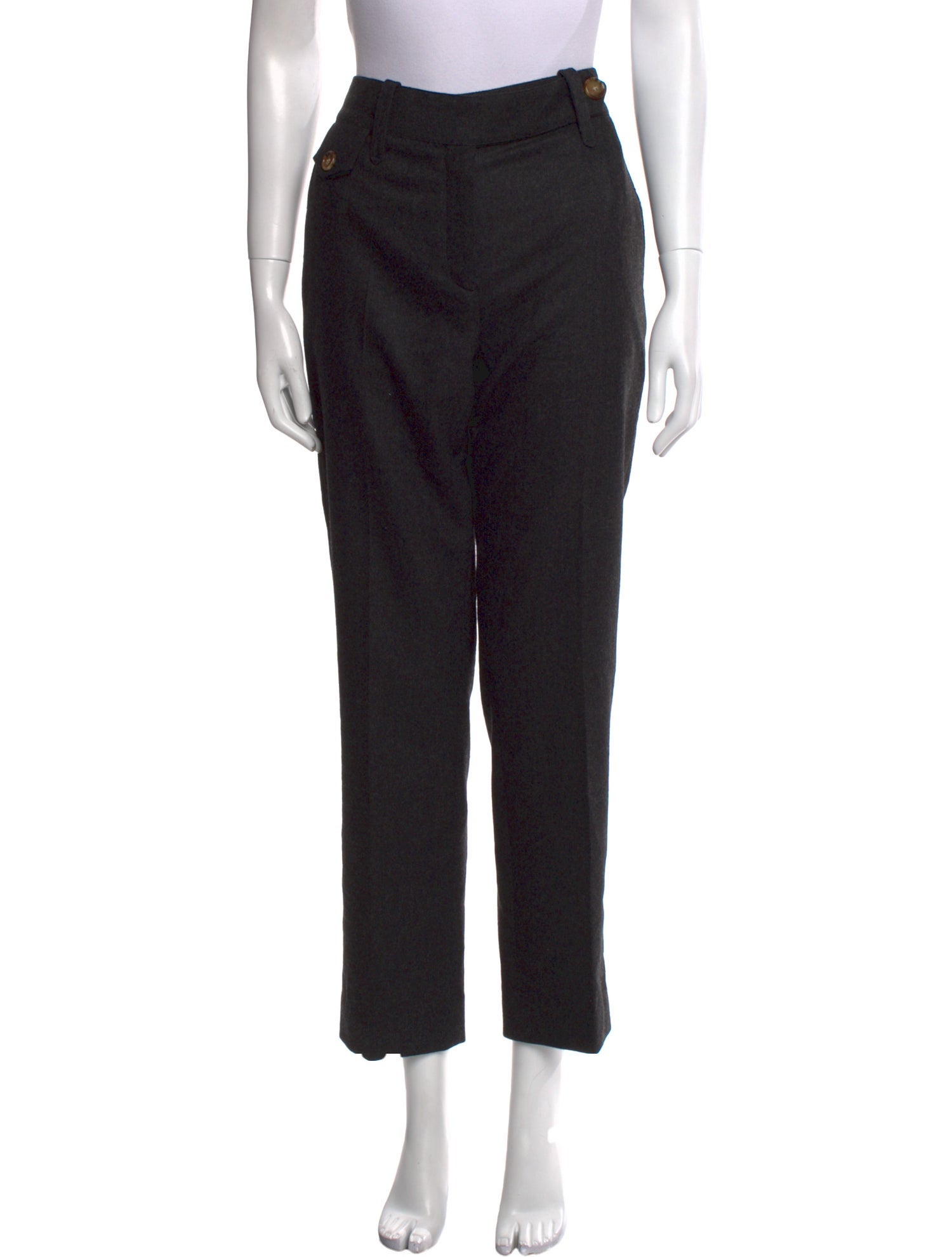 Burberry Wool Straight Leg Pants