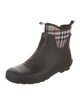 Burberry Nova Check Pattern Rubber Rain Boots