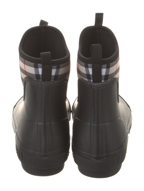 Burberry Nova Check Pattern Rubber Rain Boots