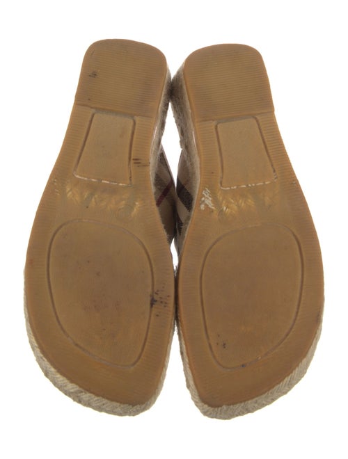 Burberry Nova Check Pattern Canvas Espadrilles