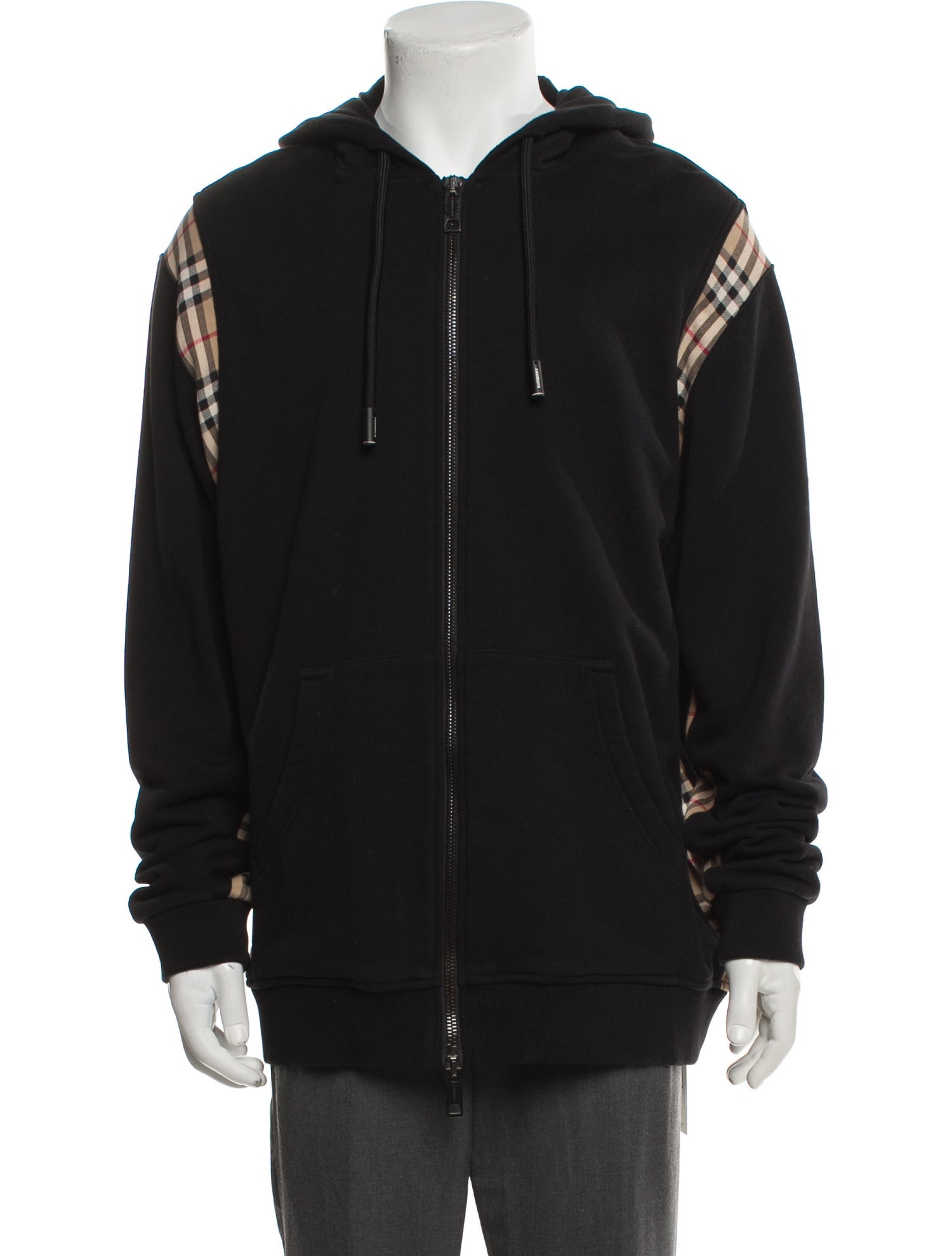 Burberry House Check Pattern Crew Neck Hoodie