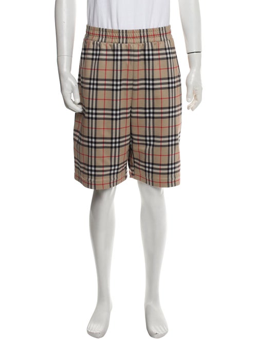 Burberry Nova Check Pattern Flat Front Shorts