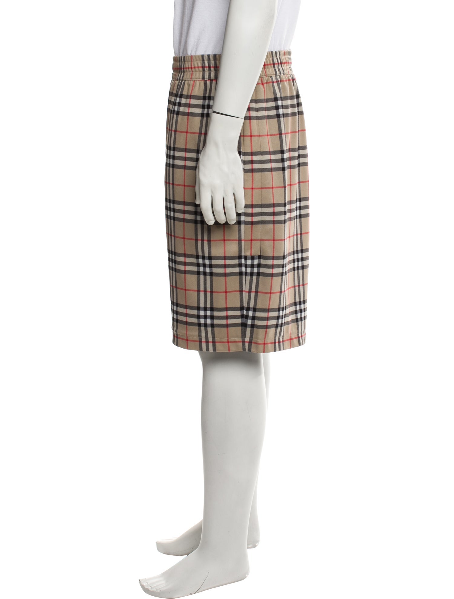 Burberry Nova Check Pattern Flat Front Shorts