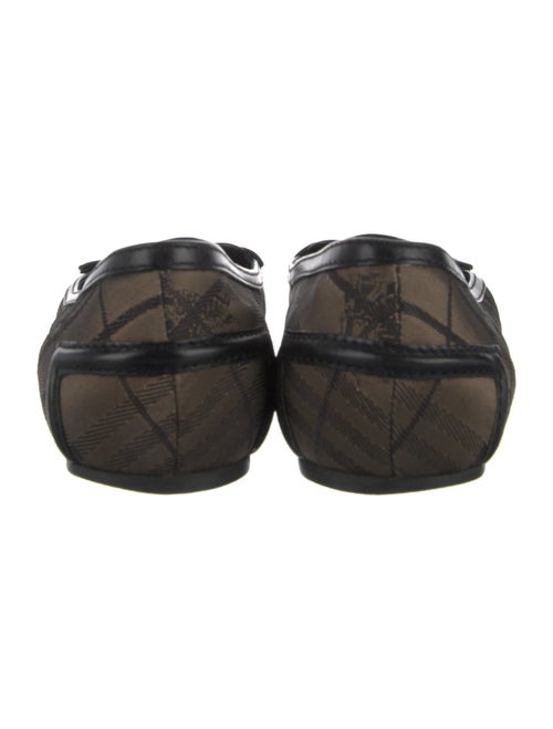 Burberry Canvas Plaid Print Loafers