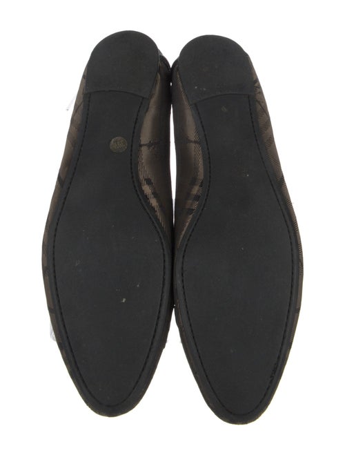 Burberry Canvas Plaid Print Loafers