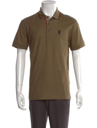 Burberry TB Monogram Crew Neck Polo Shirt