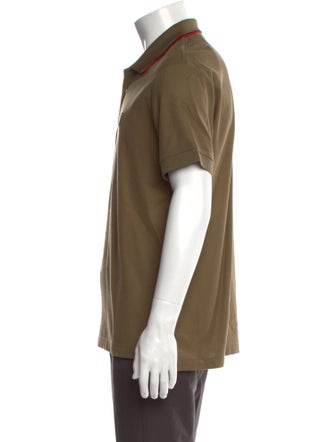 Burberry TB Monogram Crew Neck Polo Shirt