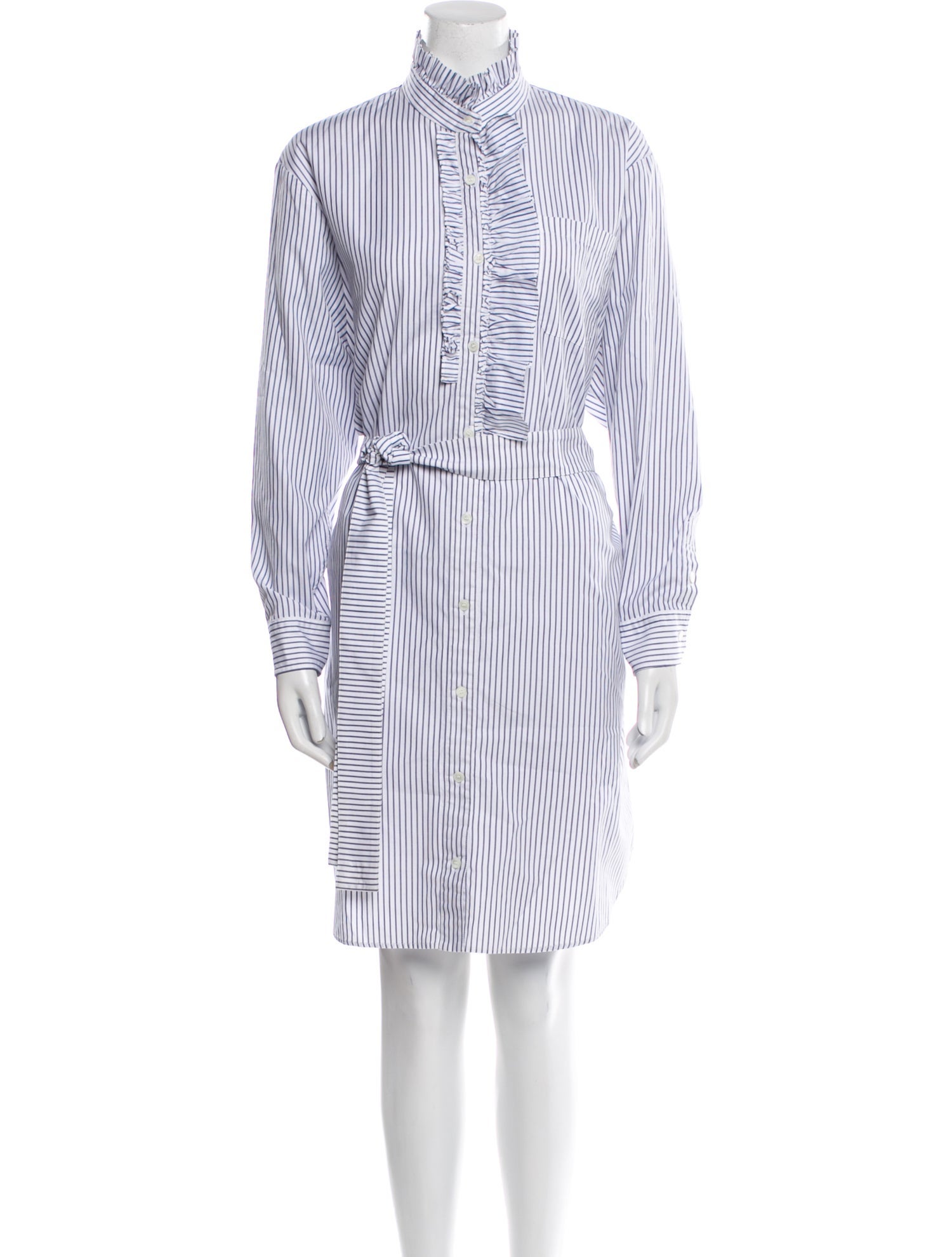 Burberry Striped Knee-Length Dress