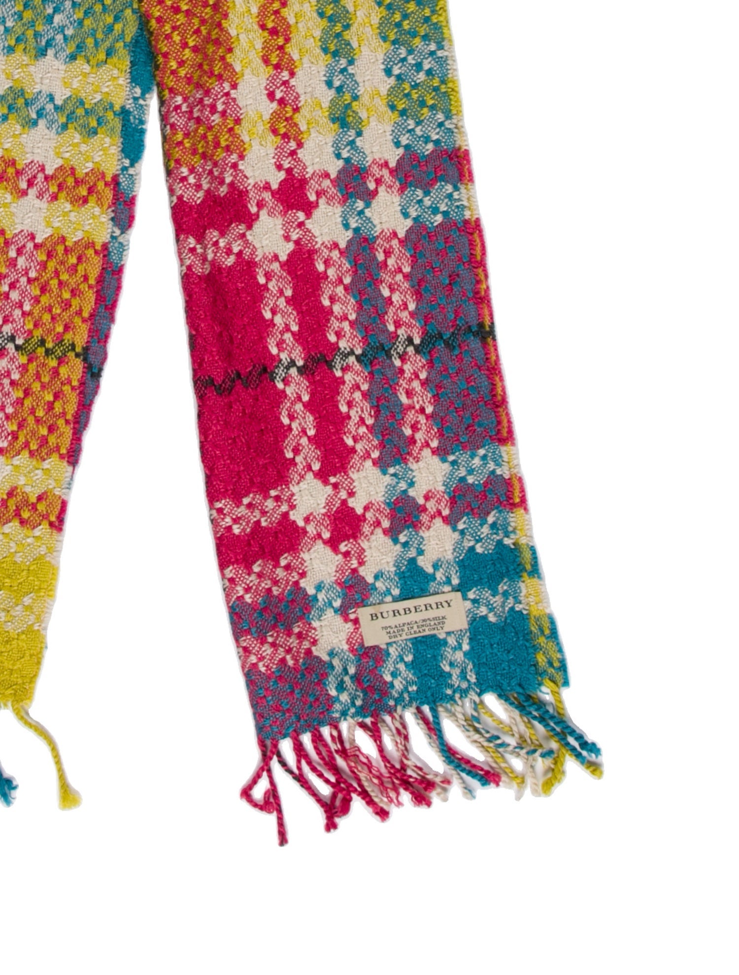Burberry Cashmere House Check Pattern Scarf