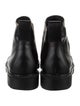 Burberry House Check Pattern Leather Chelsea Boots