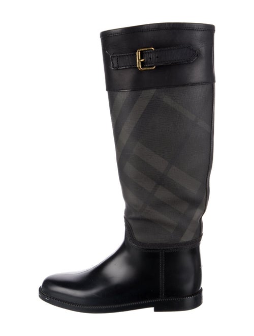 Burberry Beat Check Pattern Rubber Rain Boots