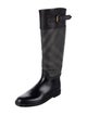 Burberry Beat Check Pattern Rubber Rain Boots