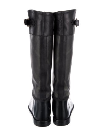 Burberry Beat Check Pattern Rubber Rain Boots