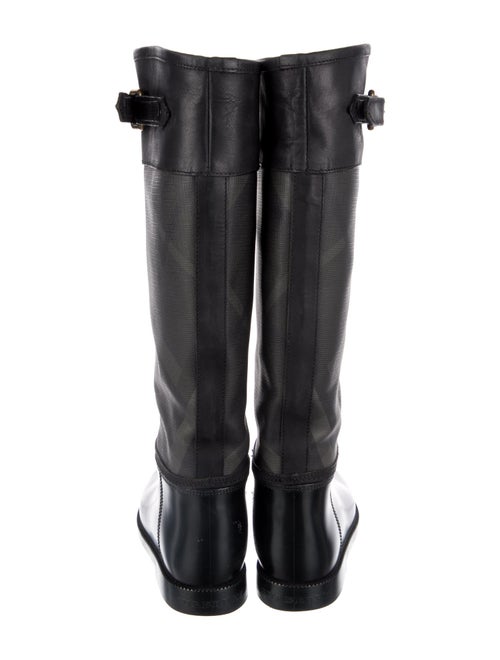 Burberry Beat Check Pattern Rubber Rain Boots