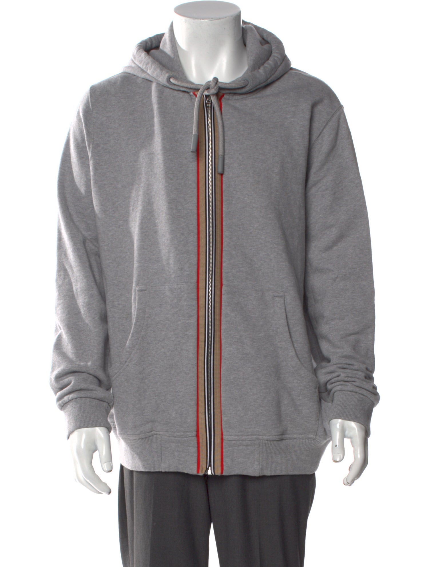 Burberry Striped Crew Neck Hoodie