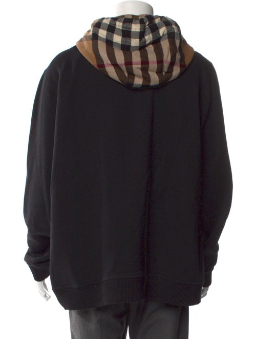 Burberry House Check Pattern Crew Neck Hoodie