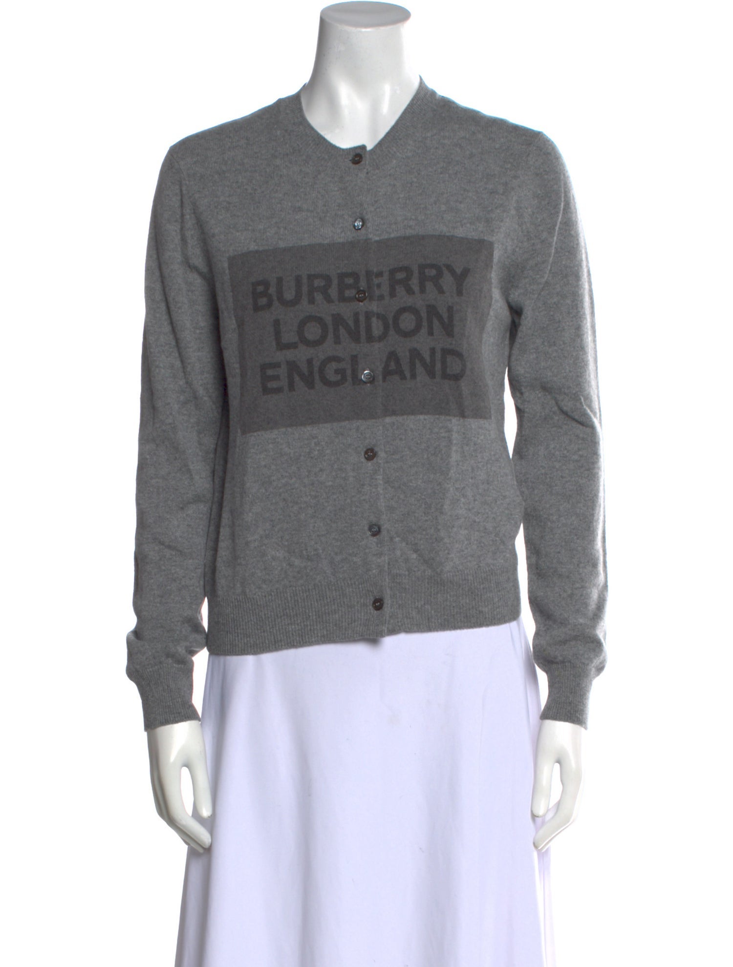 Burberry Cashmere Graphic Print Sweater