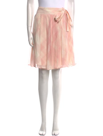 Burberry Silk Knee-Length Skirt