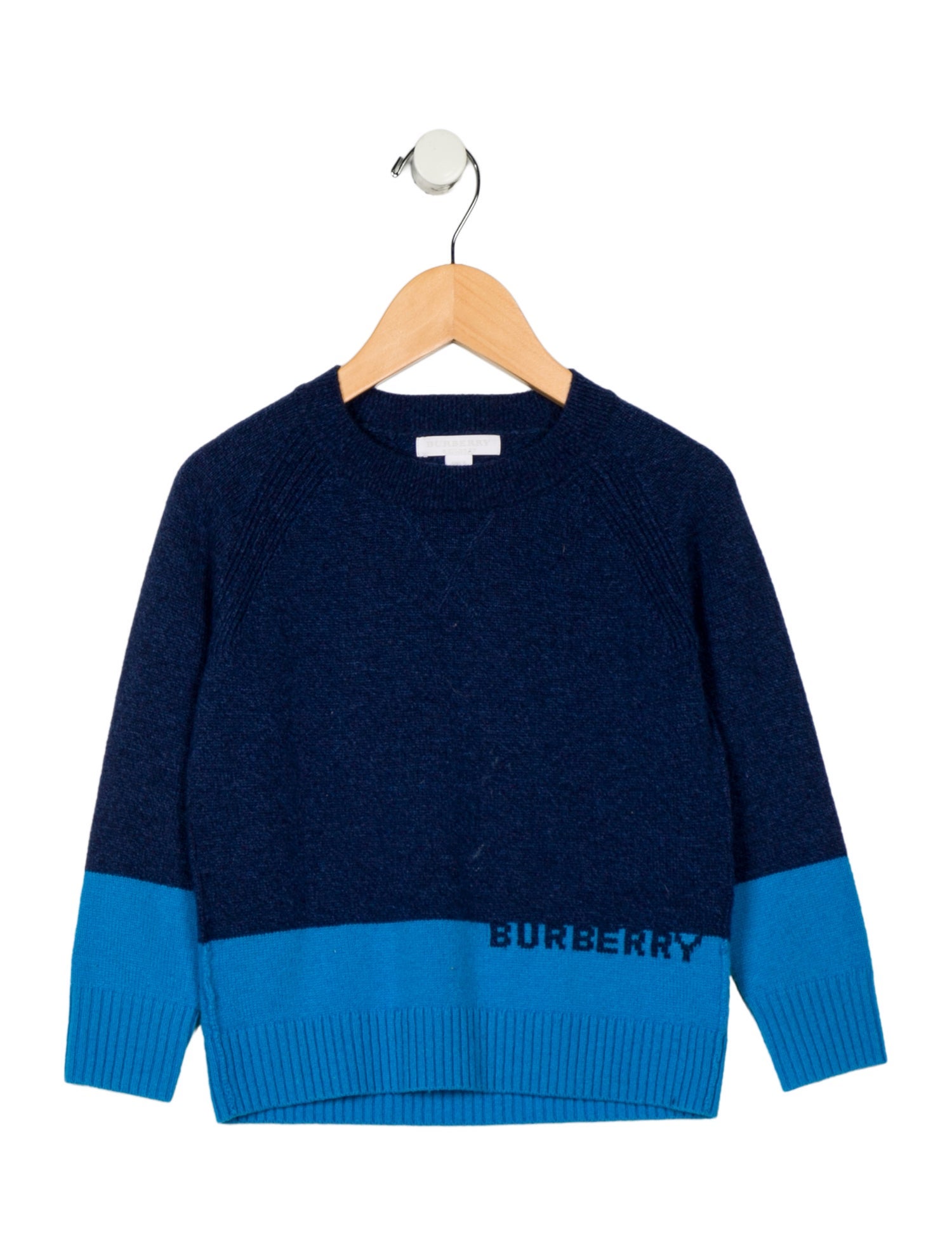 Burberry Boys' Colorblock Cashmere Sweater