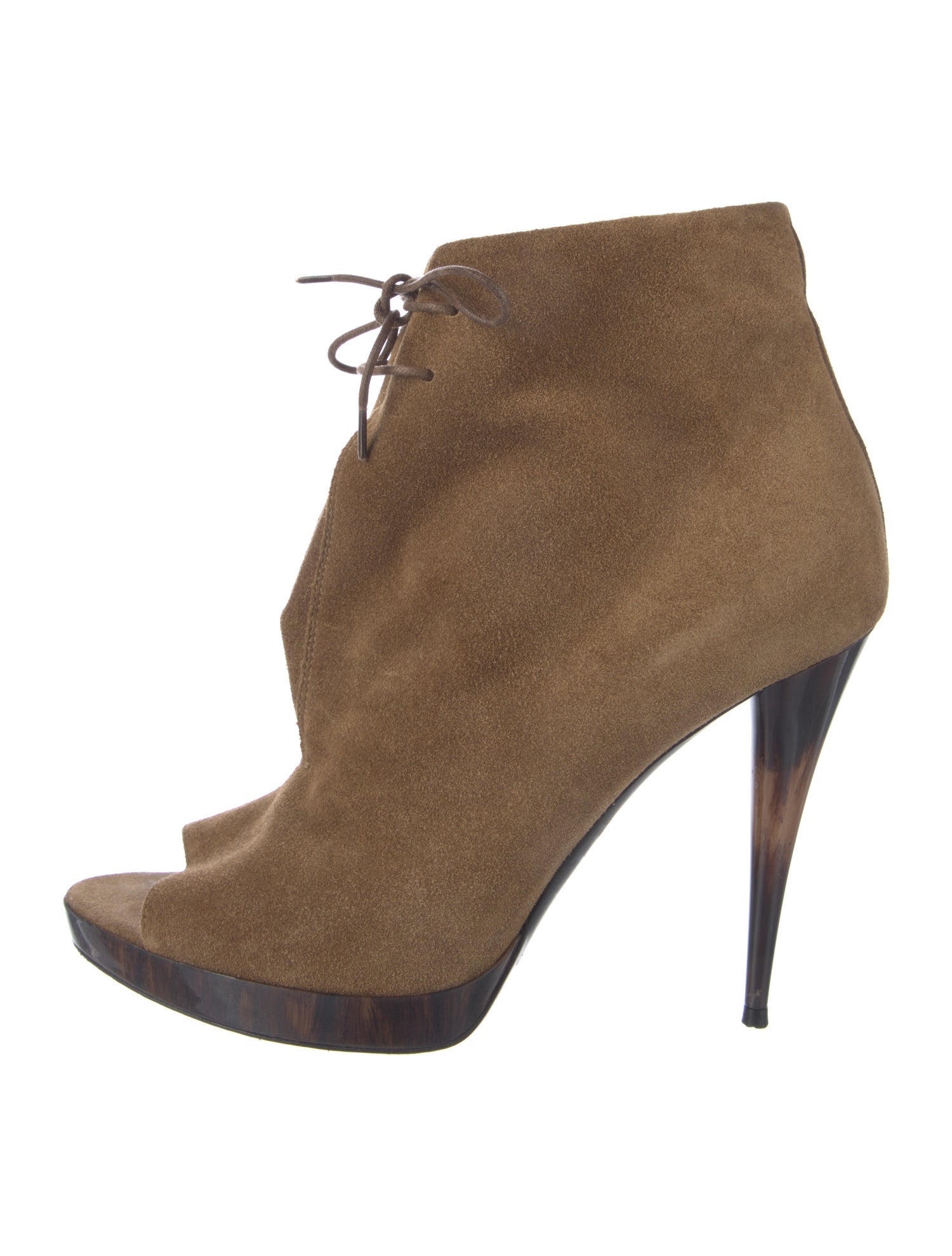 Burberry Suede Cutout Accent Sandals