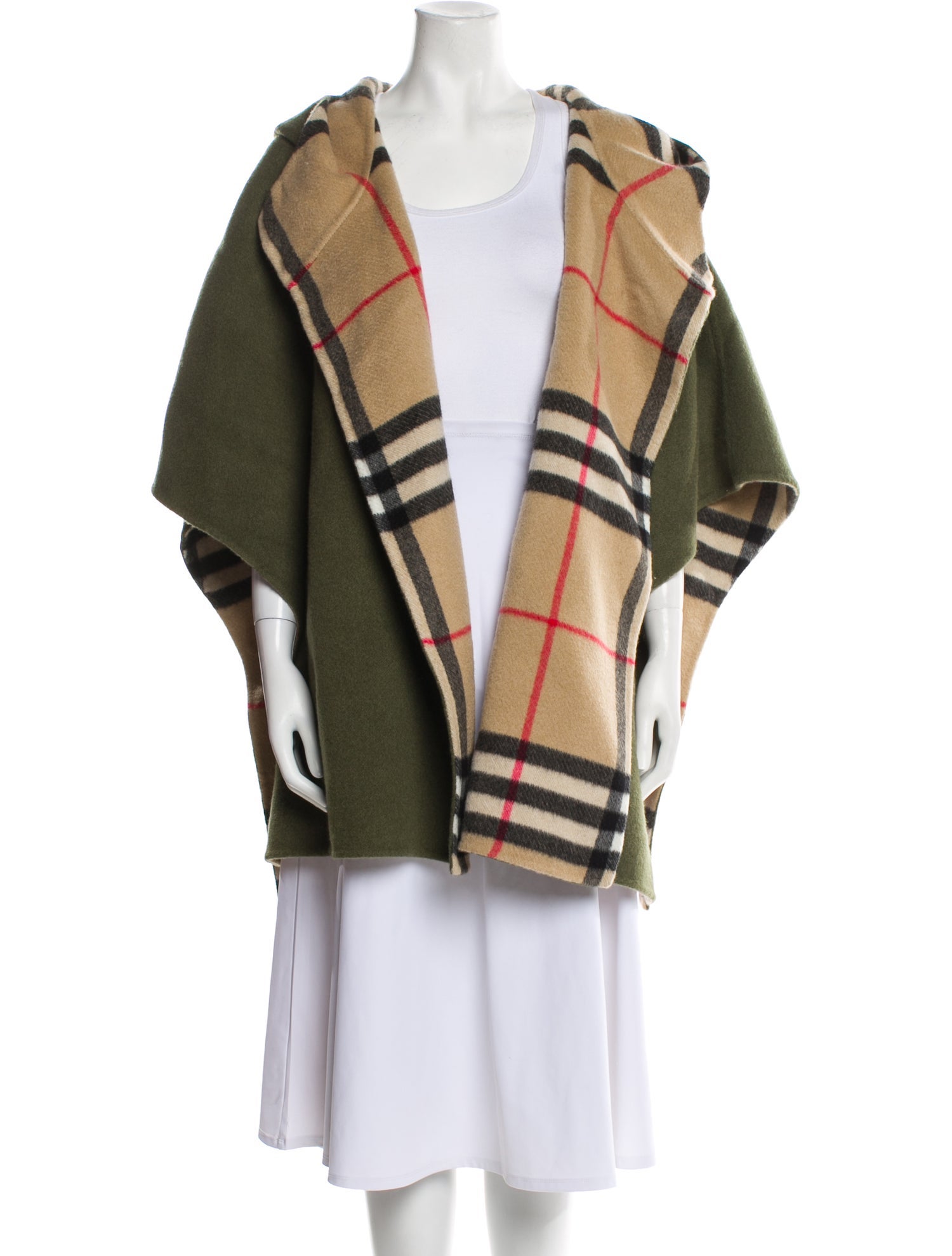 Burberry Cashmere Plaid Print Sweater w/ Tags