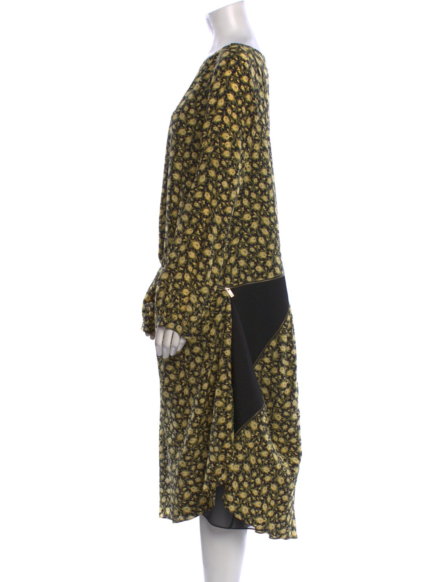 Burberry Silk Midi Length Dress