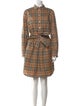 Burberry Plaid Print Mini Dress