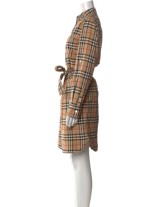 Burberry Plaid Print Mini Dress