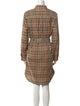 Burberry Plaid Print Mini Dress