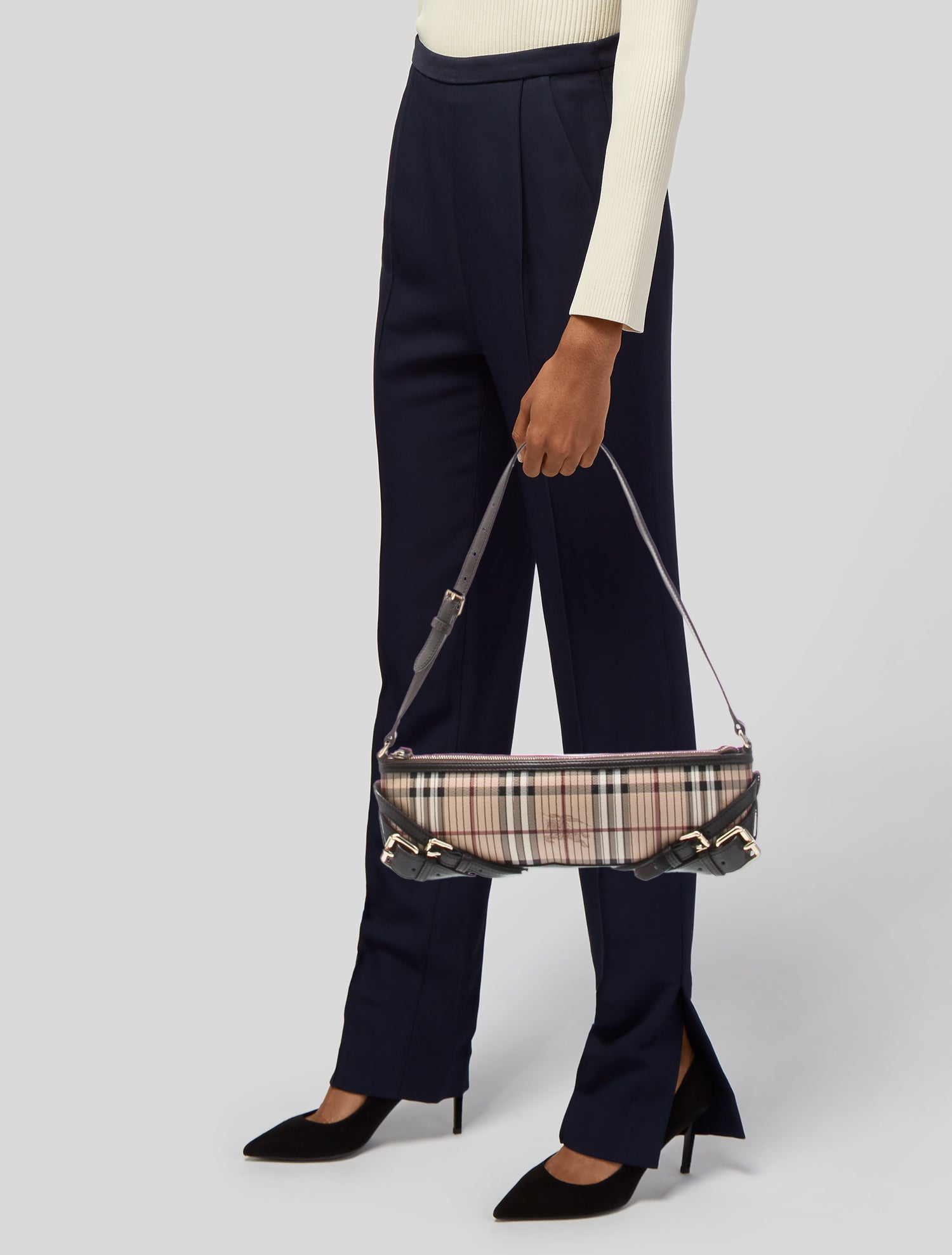 Burberry Haymarket Check Shoulder Bag