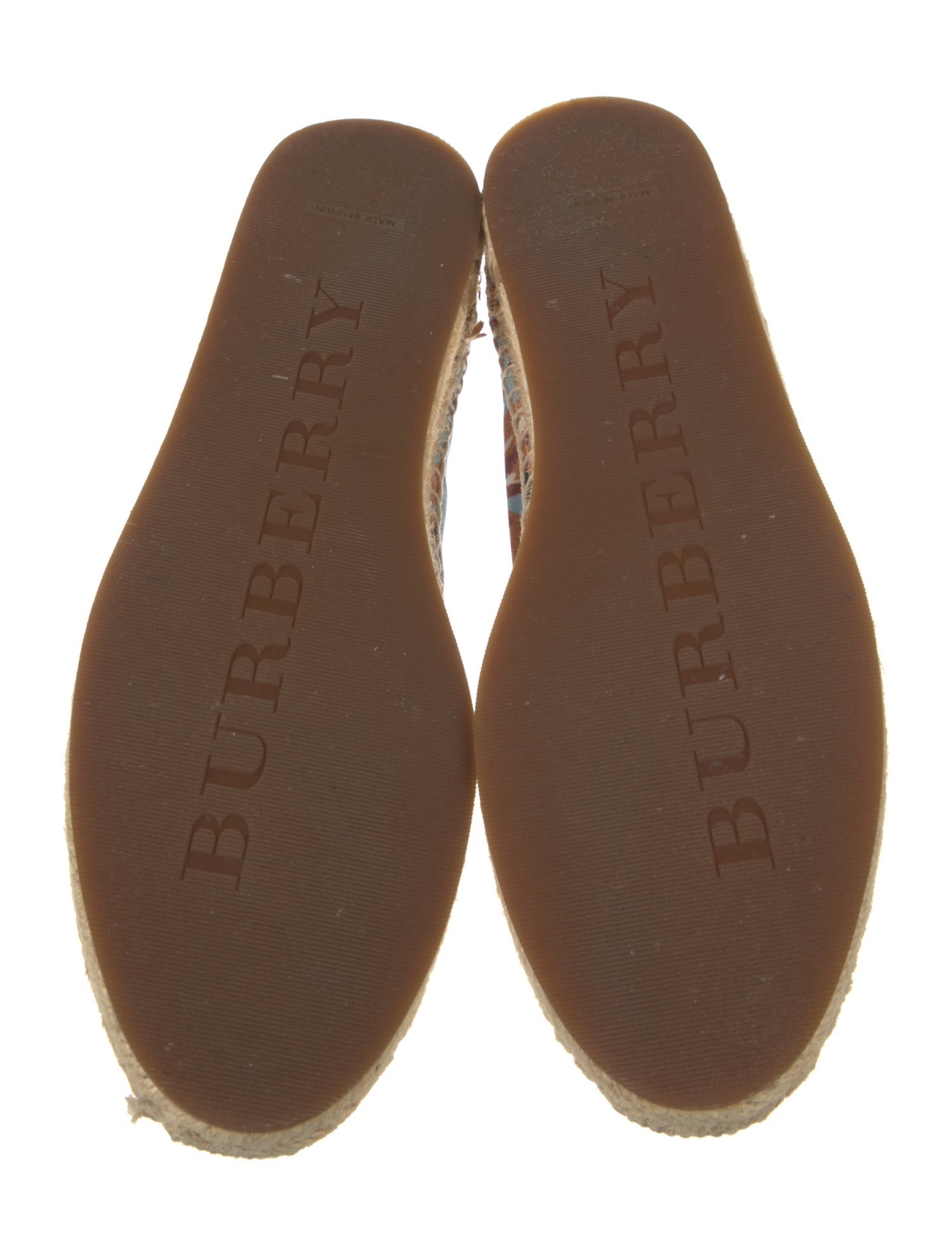 Burberry Canvas Floral Print Espadrilles