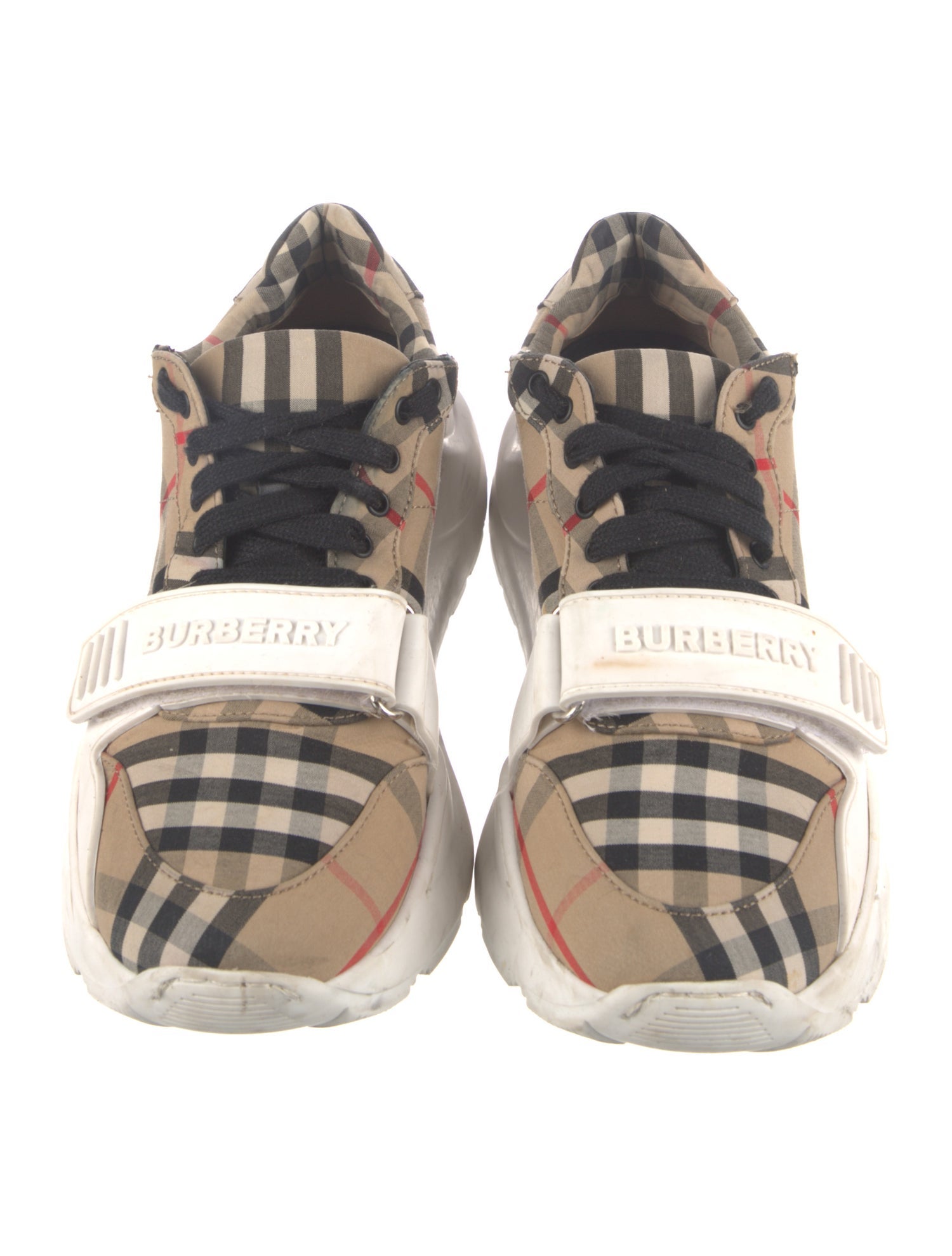 Burberry House Check Pattern Canvas Sneakers