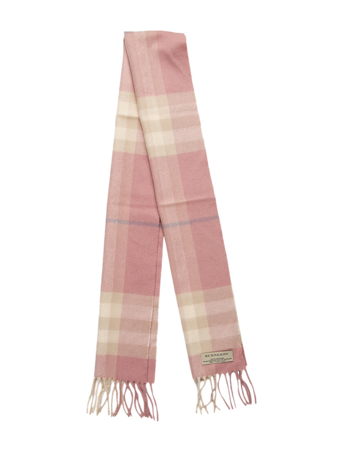 Burberry Cashmere Nova Check Pattern Scarf
