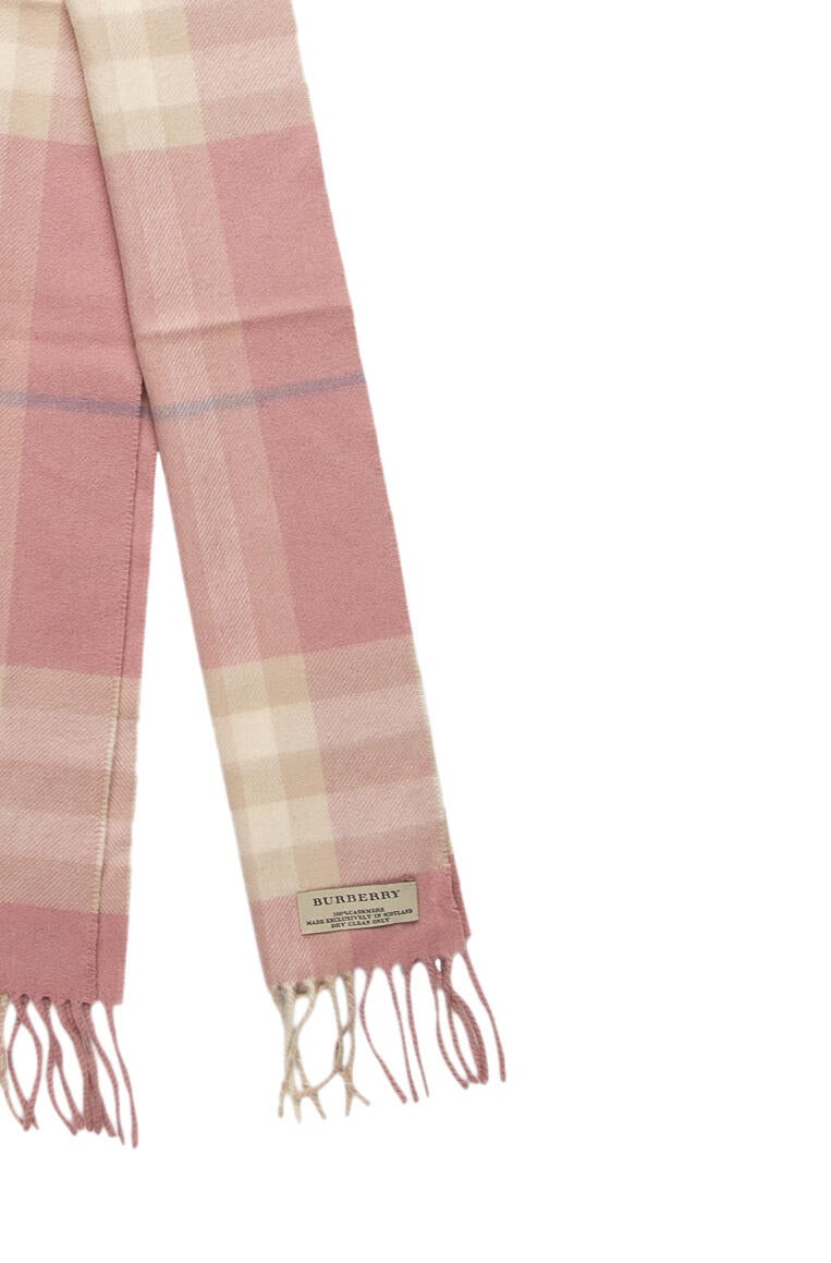 Burberry Cashmere Nova Check Pattern Scarf