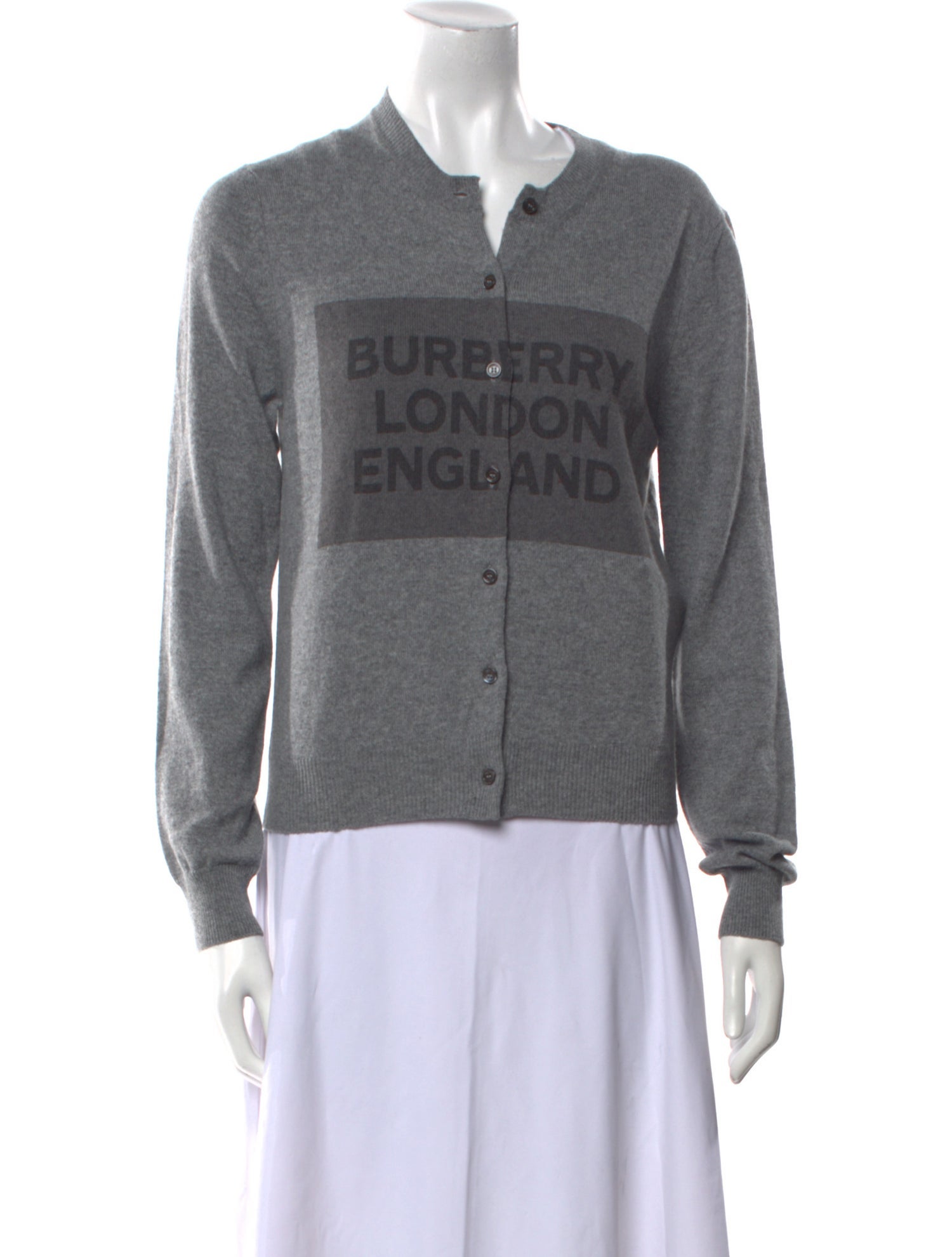 Burberry Cashmere Graphic Print Sweater w/ Tags