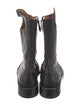 Burberry TB Monogram Leather Rain Boots