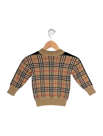 Burberry Check Print Sweater