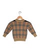 Burberry Check Print Sweater
